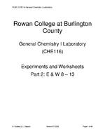 RCBC CHE116 General Chemistry I Laboratory Manual Part 2 ver. 07.2026